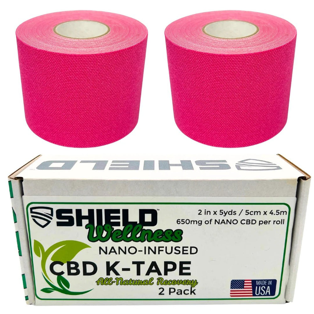 CBD Nano-Infused Kinesiology Tape - 2 Pack - Shield Health & Fitness