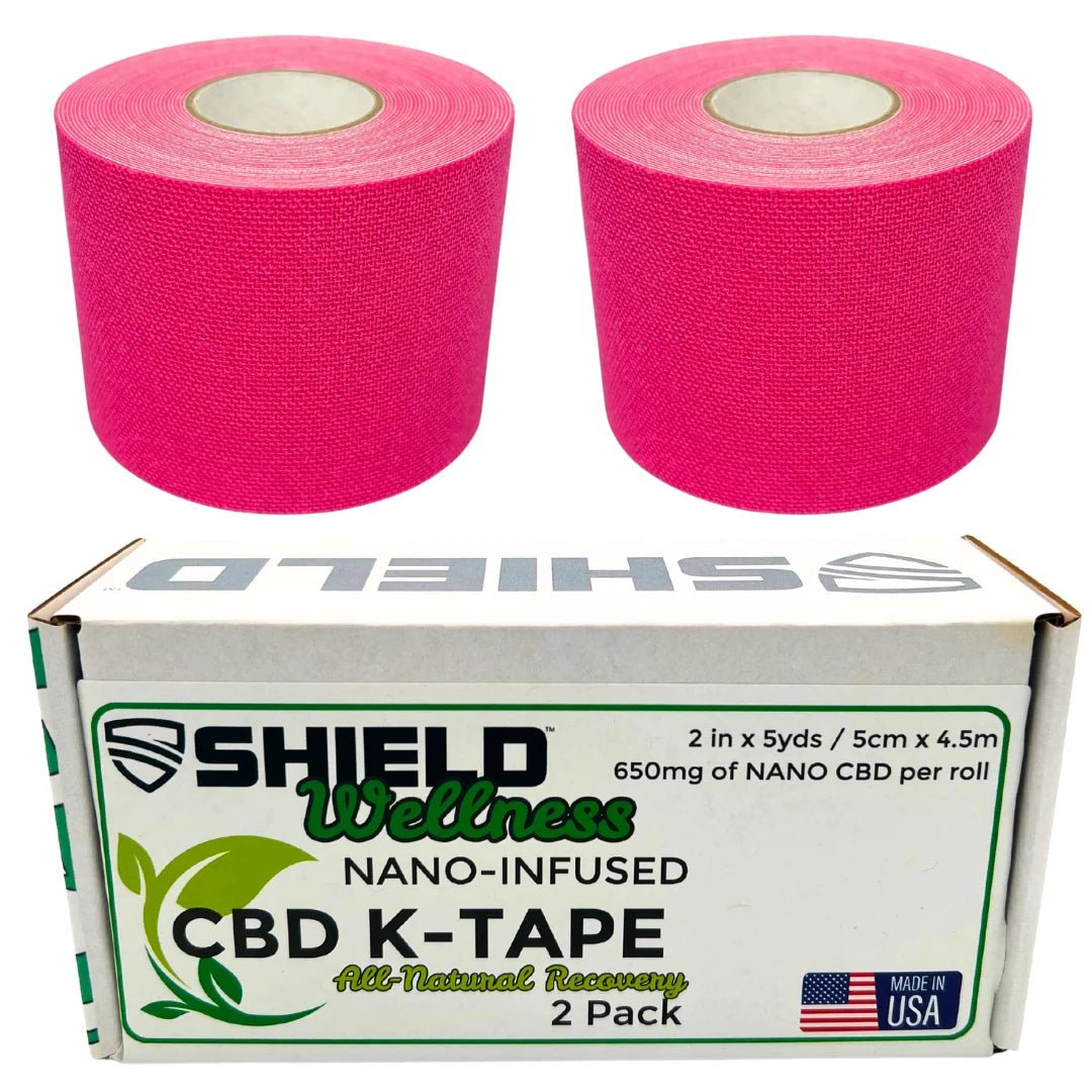 CBD Nano-Infused Kinesiology Tape - 2 Pack - Shield Health &amp; Fitness