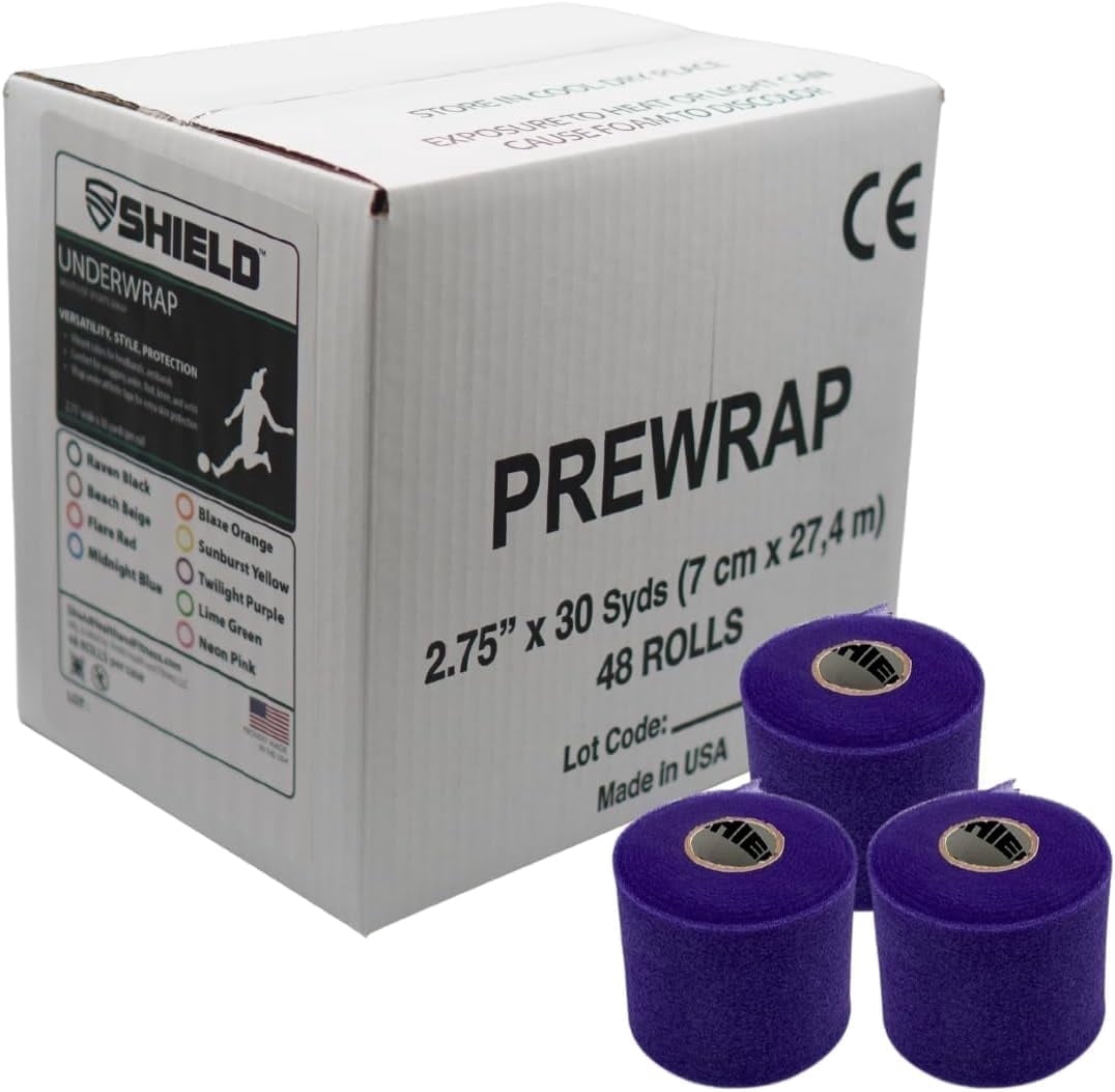 Shield Athletic Pre - Wrap | 48 - Roll Bulk Case 2.75" X 30 Yards - Shield Health &amp; Fitness