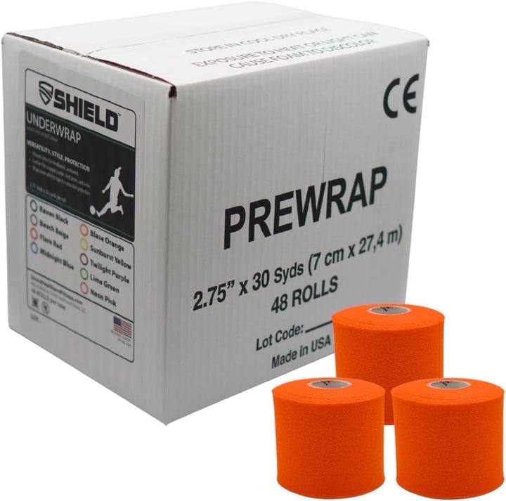 Shield Athletic Pre - Wrap | 48 - Roll Bulk Case 2.75" X 30 Yards - Shield Health &amp; Fitness