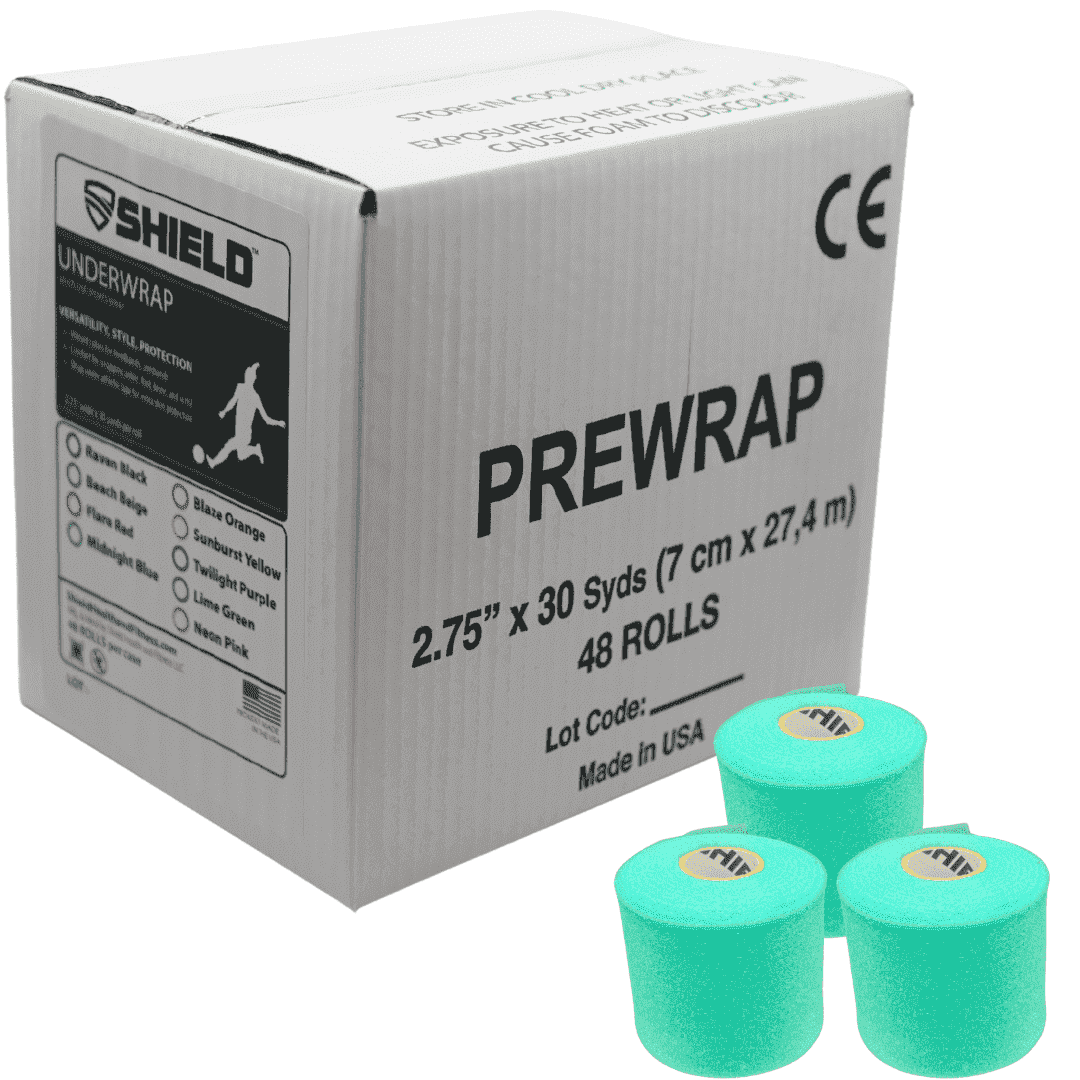 Shield Athletic Pre - Wrap | 48 - Roll Bulk Case 2.75" X 30 Yards - Shield Health &amp; Fitness