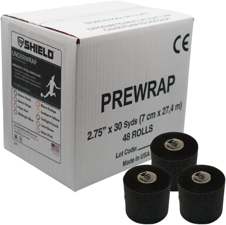 Shield Athletic Pre - Wrap | 48 - Roll Bulk Case 2.75" X 30 Yards - Shield Health &amp; Fitness