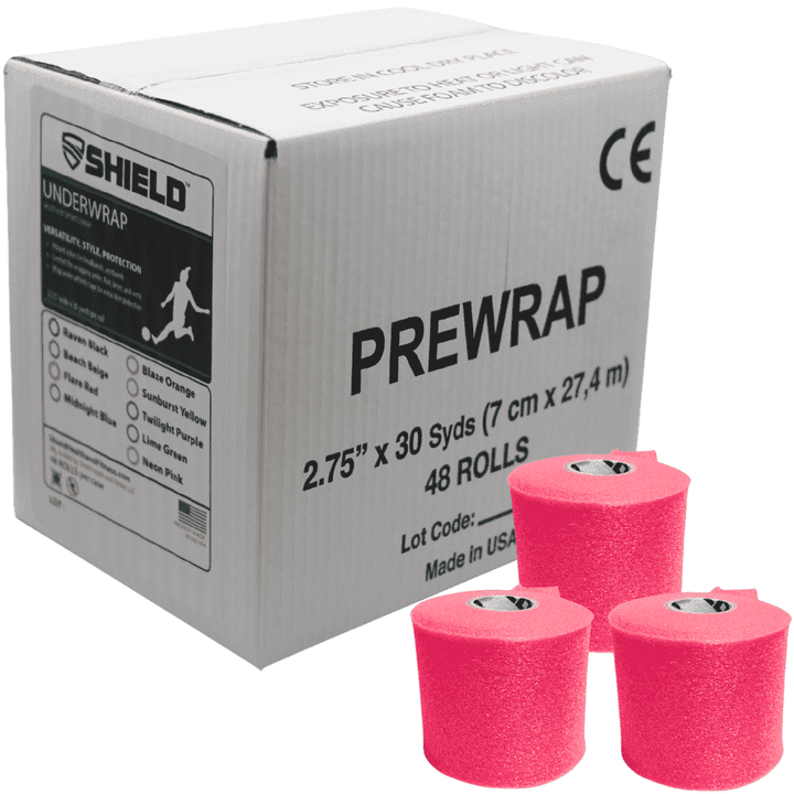 Shield Athletic Pre - Wrap | 48 - Roll Bulk Case 2.75" X 30 Yards - Shield Health &amp; Fitness