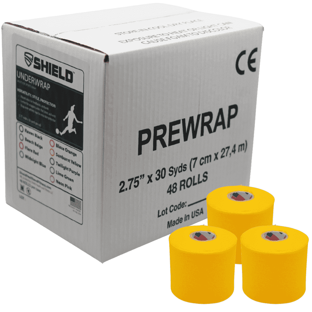 Shield Athletic Pre - Wrap | 48 - Roll Bulk Case 2.75" X 30 Yards - Shield Health &amp; Fitness