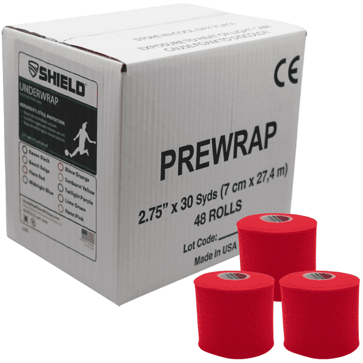 Shield Athletic Pre - Wrap | 48 - Roll Bulk Case 2.75" X 30 Yards - Shield Health &amp; Fitness
