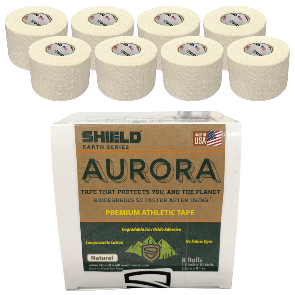 SHIELD Aurora - Biodegradable Athletic Tape - 8 Rolls - Shield Health & Fitness