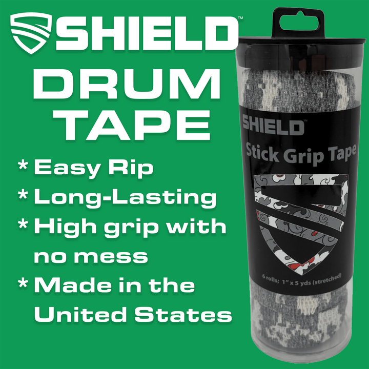 SHIELD Drum Stick Tape - 6 Pack (1 Inch x 5 Yds) - Shield Health &amp; Fitness