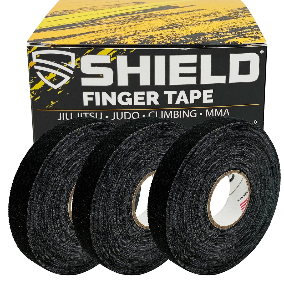 SHIELD Rayon Finger Tape - Great for Martial Arts | 0.5 Inches x 15 Yards, 3 - Roll Value Pack
