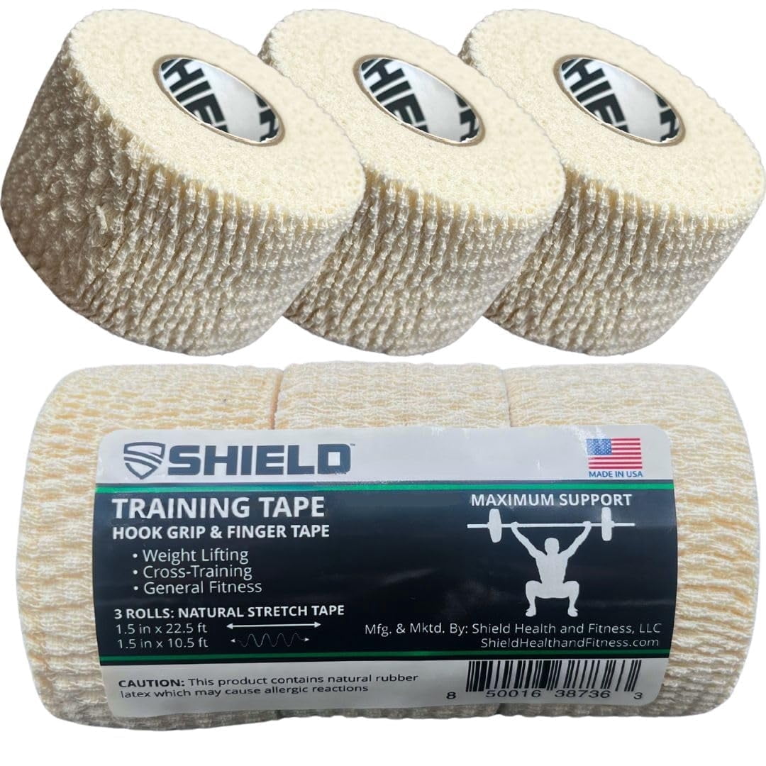 SHIELD | Weightlifting Tape | Non - Slip Athletic Tape 3 Pack - Shield Health & Fitness